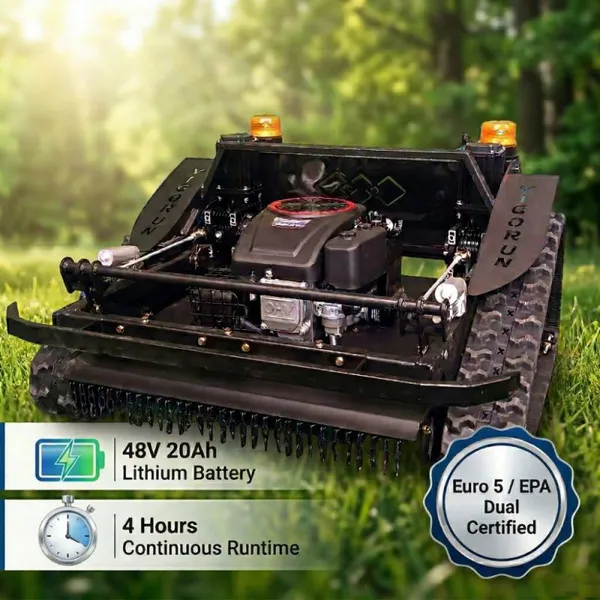Vigorun VTLM800 No-Wire Robot Mower Exceptional Slope Climbing Four-Stroke Electric Weeder Machine for Parks