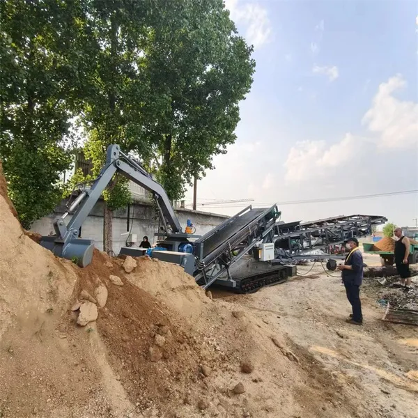 Mobile Spiral Feeding Conveyor Remote Control Material Scraping and Loading Machine photo-2