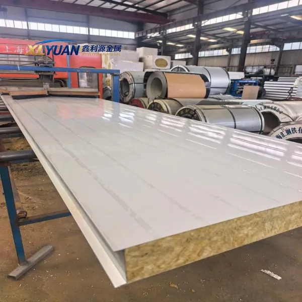 A1 Grade Rock Wool Sandwich Panel for Power Plant and Substation Building Envelopes