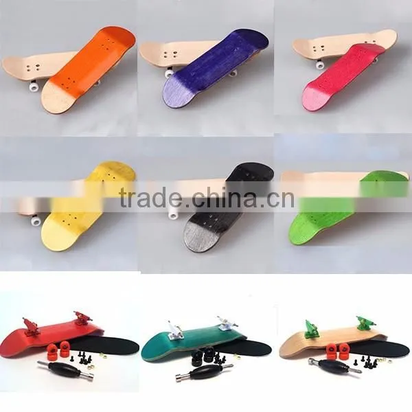 Professional Maple Complete Wooden Fingerboard With Nuts Trucks Tool Kit - Basic Bearing Wheels photo-2