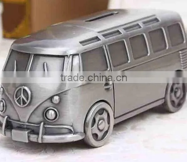 Die Casting Zinc Alloy Bus Coin Bank