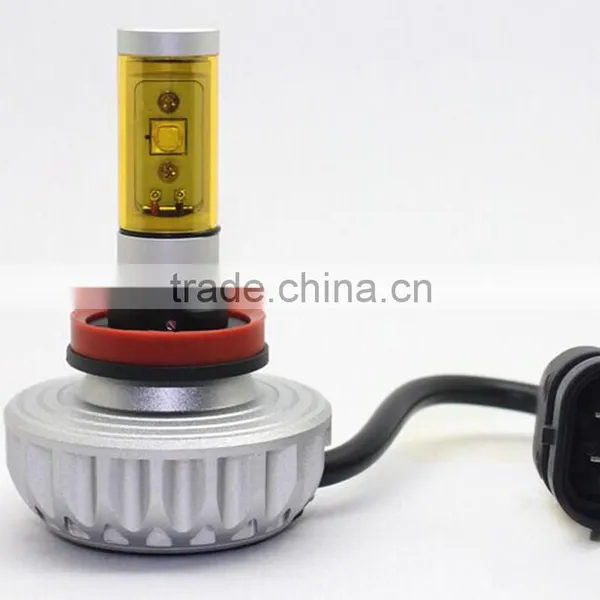 High Power h8 Fanless 3S Led Headlight IP65 Waterproof For Motorcycle Led Light Kit photo-2