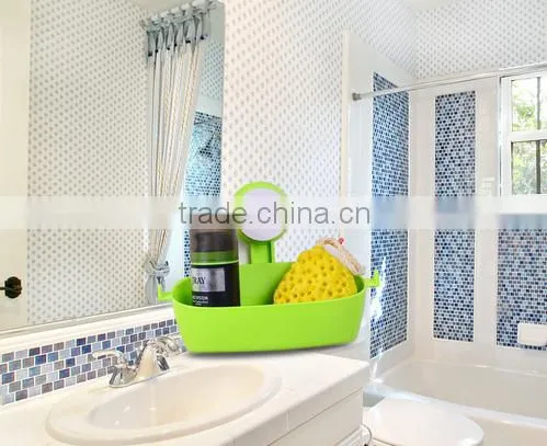 AN615 ANPHY Toilet Wall Mounted Plastic Soap Multifuction Storage Shower Shelf photo-3