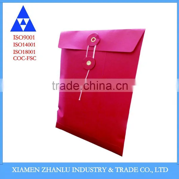 Colour String & Washer Pocket Style Envelope