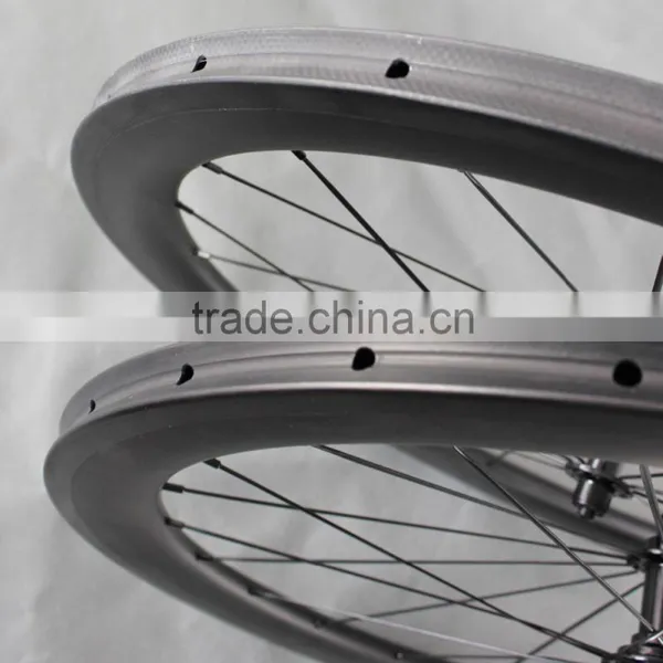 Super Light Tubular Carbon Wheels Road Bike Bicycle Wheelset 56mm Tubular Ican 2016 New Wheels W56T photo-5