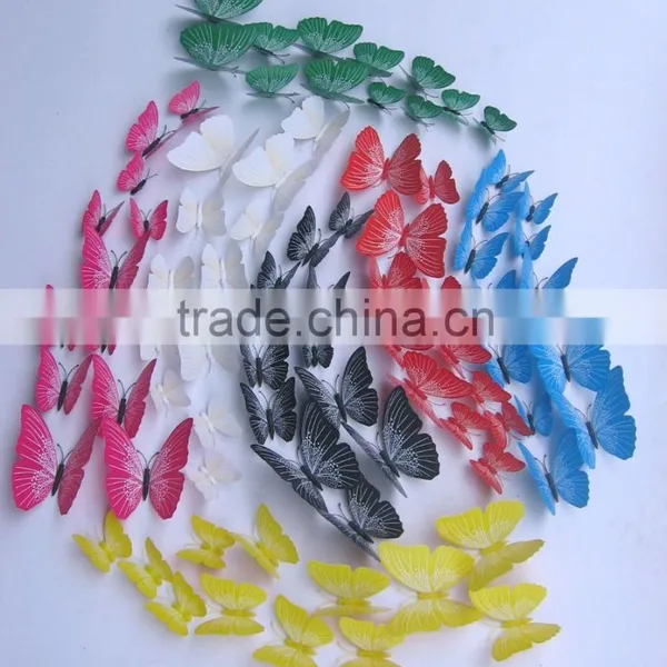 12 Pcs Butterflies Home Decor Sticker Art Design Decal Wall Stickers Room Decorations 3D Butterfly photo-2