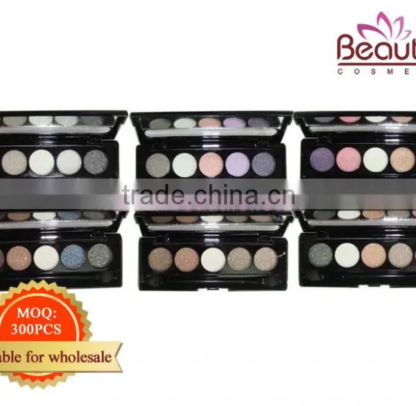 Wholesale Makeup Palette Soft and Durable, Small MOQ Cosmetic, Shiny and Easily Colored Private Label Eyeshadow Palette