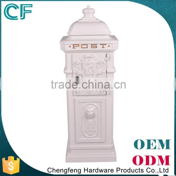 The Most Popular Style In Europe Factory Lowest Price Freestanding Garden Irish Post Box From China photo-3