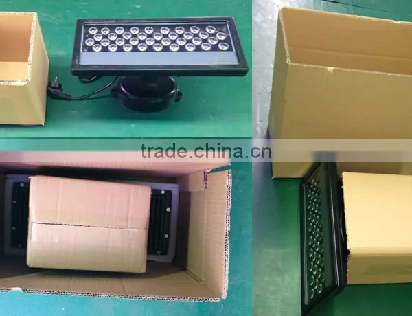Aluminum Alloy Shell IP65 54W 18X3W 3in1 Square LED Wall Wash Light photo-6