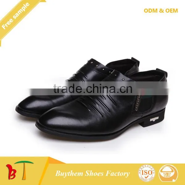 Guangzhou Genuine Leather Flat Men Shoes for Sale photo-2
