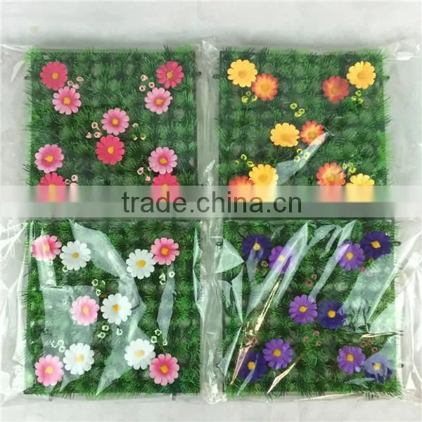 Beautiful Artificial Grass Carpet With Flower for Garden Decor