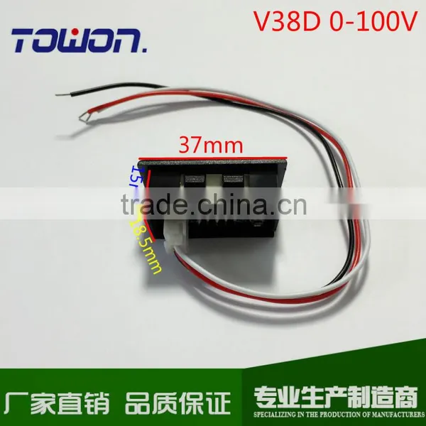 V38D 0.36" Mini Digital DC Voltmeter DC 0-100V Digital LED Voltmeter Red Green and Blue Available photo-6