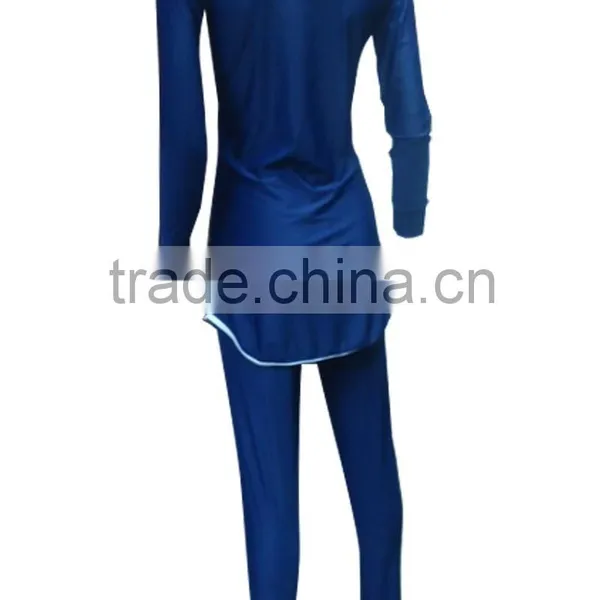 Muslim Women Swimwear Beach Kaftan Plain Jogging Suits photo-6