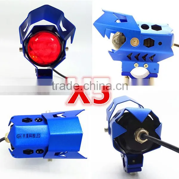 WEIKEN 15W Black Moto Motorcycle Bullet Led Headlight/ Motorcycle Spar Accessories photo-4