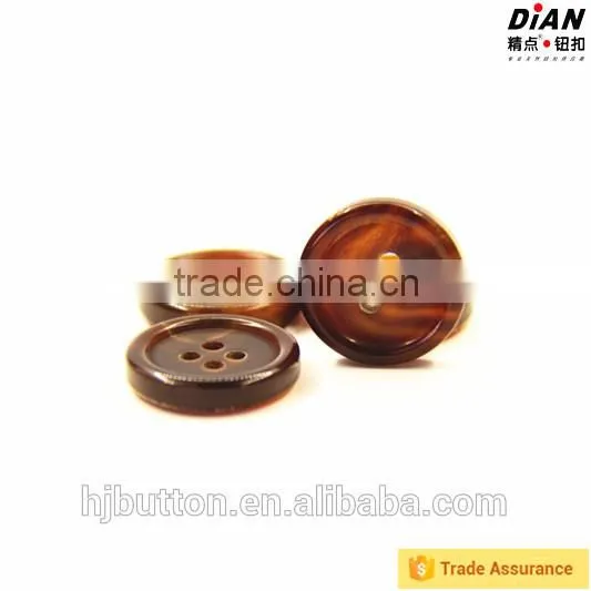 2016 DIAN Eco-Friendly Round Shape Real Horn Large Sewing Buttons
