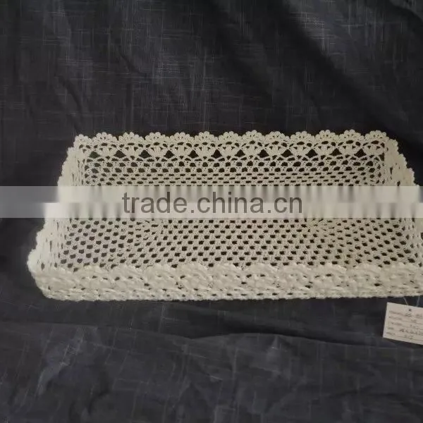 Popular Quality Crochet Cotton Tray by 100% Hand Knited photo-3