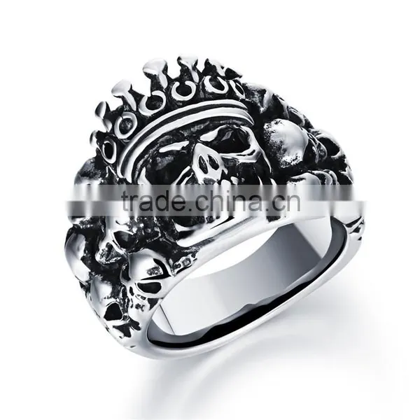 Hot New Imports 2016 Skull Stainless Steel Ring Castings for Men photo-2
