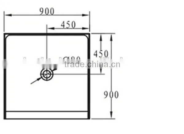 Cupc Alcove Base,square Acrylic Shower Base,three Alcove Tile Flange Base photo-2