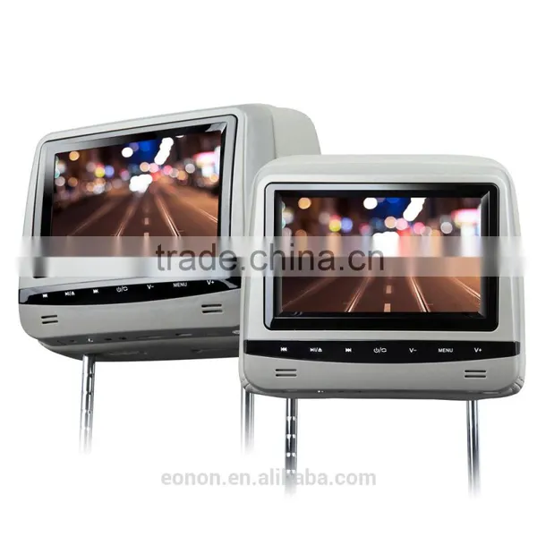 EONON L0288 7" HD Car Headrest Monitor With Built in DVD (Gray Color) photo-5