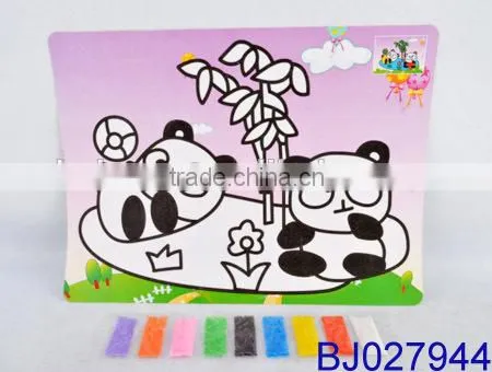 Cheap Diy Toy Funny Colorful Cartoon Sand Art Painting Kit for Kids photo-4