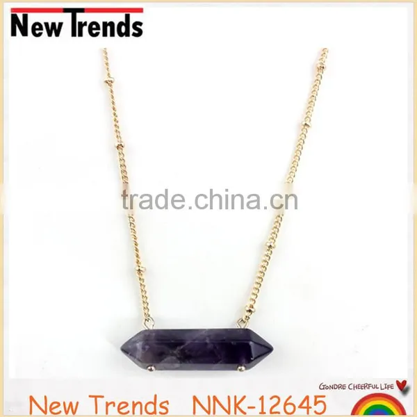 Fashion Purple Crystal Necklace Jewlery for Women Wholesale