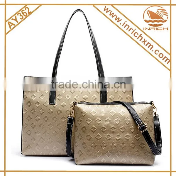 Online Shopping Handbags Ladies Hot Sale Fashion Korean Style Handbag PU Leather Bag Sets photo-2