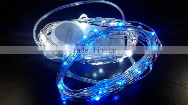 Silver Wire 20 Micro LEDs String Light Ultra-thin Starry Lights Battery photo-5