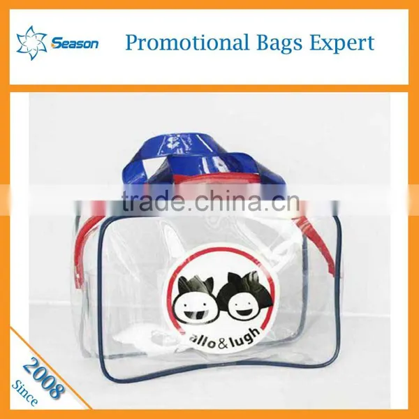 Transparent Pvc Cosmetic Bag Sets High Quality Fashion Zipper Pvc Bag photo-2