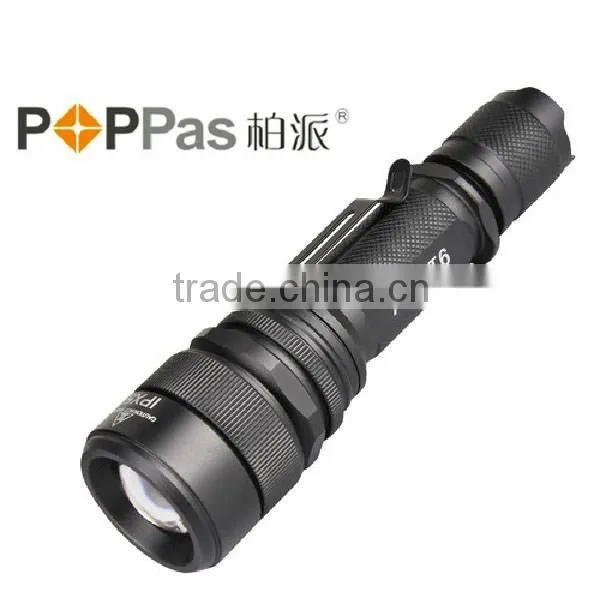 S16 IPX5 Waterproof 18650 Rechargeable 400lumens T6 LED High Power Police Security Led Flashlight photo-2