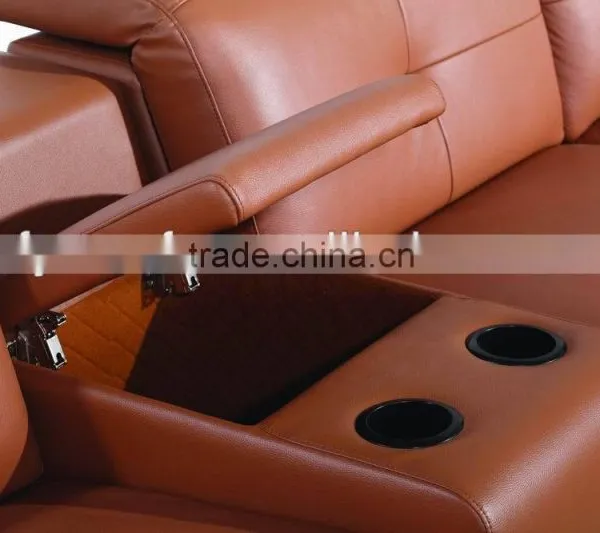 Germany Faux Leather Sectional Corner Sofa Modern photo-3