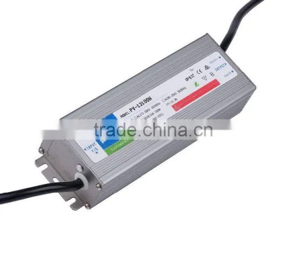 CE RoHS Approved 100w IP67 Switching Power Supply Led Driver 12v Led Transformer
