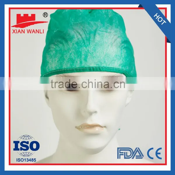Disposable Medical Surgical Nonwoven Bouffant Cap Nonwoven Doctor Cap photo-5