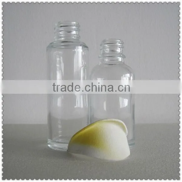 Clear Small Glass Bottles With Screw Top Nail Polish Bottle