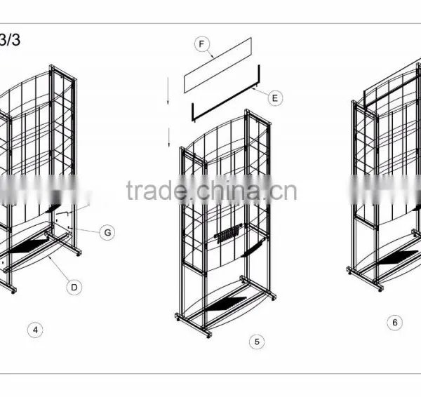 Ceramic/Stone/Mosaic/Tile Display Rack Floor Standing Promotion Shelf photo-5