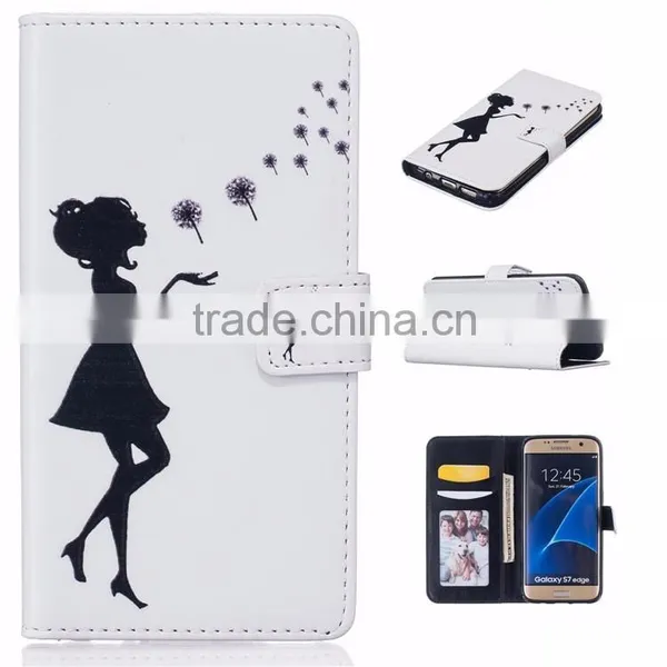 For Samsung Galaxy s6 Edge Leather Stand Wallet Case , Customize Smart Phone Cover for Samsung s6 Edge Plus photo-4