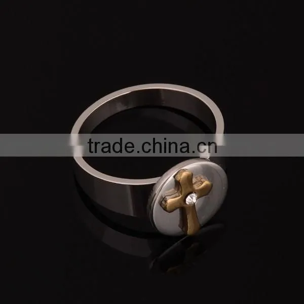 Stainless Steel Cross Ring photo-2