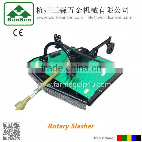 CE Tractor Mounted 3 Point Rotary Slasher Mower PTO Shaft Driven With Slip Clutch and Rear Wheel photo-4