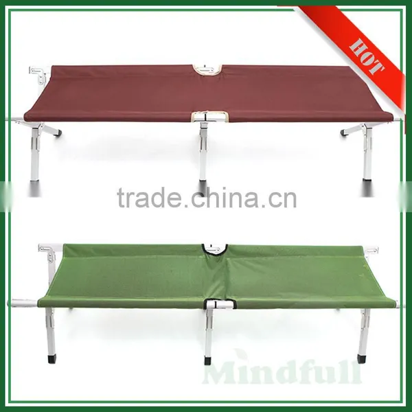 OEM Wholesale 600D Outdoor Aluminum Frame Military Adult Camping Bed photo-2