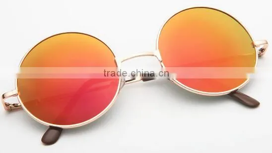 Metal Round Circle Sunglasses With UV Function photo-6