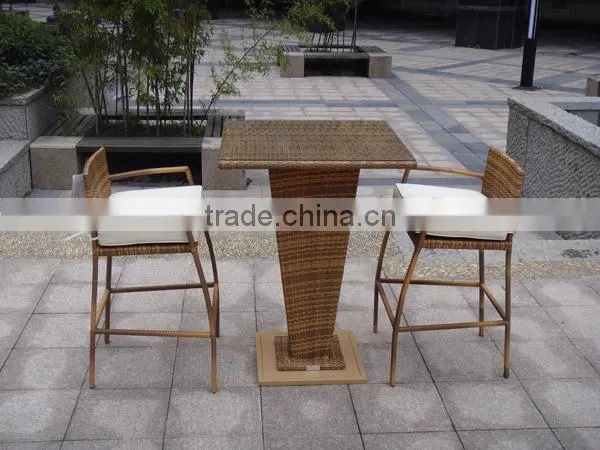 2 Person Seat Rattan Bar Set photo-2
