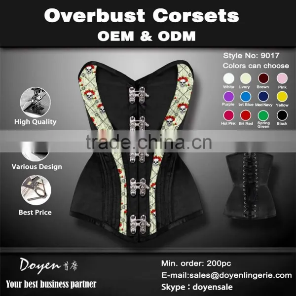 OEM &ODM Service Women Tight Latex Magic Sexy Women Burlesque Black Sexy Mature Corset photo-2