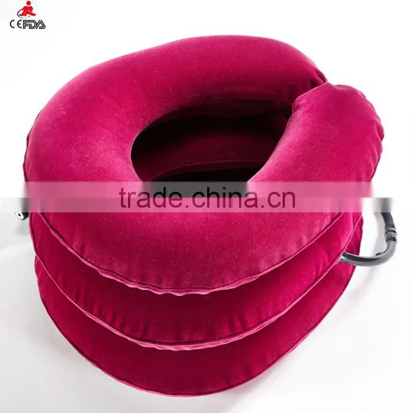 Full Flannel Inflatable Air Neck Traction /Soft Air-pressure Neck Traction Cervical Collar/cervical Traction Device photo-3