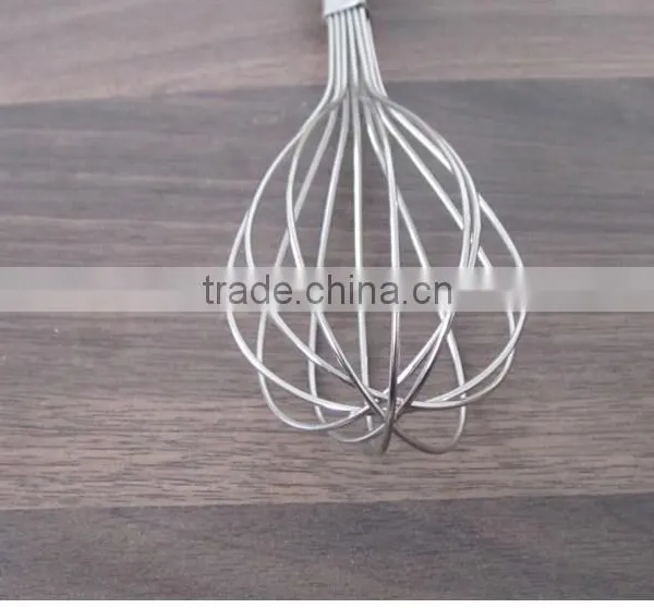 Manual Stainless Steel Mixer Beat Eggs Household Blender Bold Stainless Steel Round Bar Handle Small Medium Large Whisk D08 photo-5