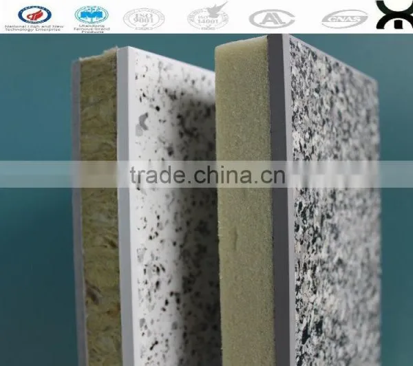 exterior decorative insulation wall board with textured coating