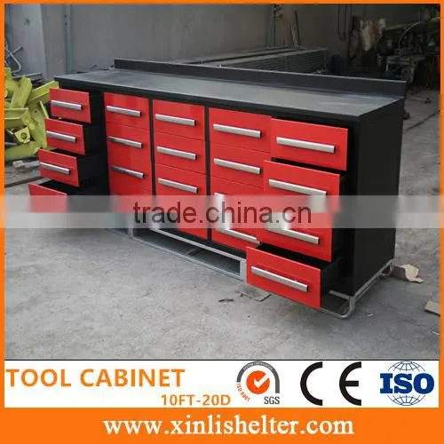 10FT 20 Drawers Wholesale Stainless Steel Tool Box photo-4