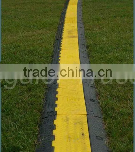 Big Loading 3 Channel Yellow and Black Cable Protector/guard Ramp photo-6
