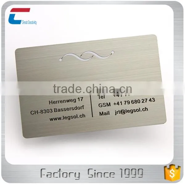 Engraved Gold Plated Stainless Steel Metal Business Cards photo-4