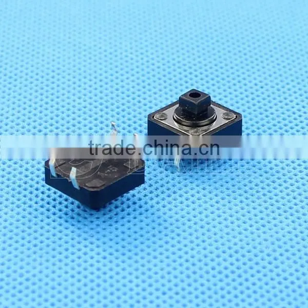 4 Pin 12MM Smd Typ 12*12*7.3 KFC Yellow Button Tact Switch photo-3