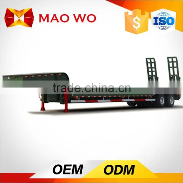 Factory Price 40T Heavy Duty Low Bed Car Carrier Truck Trailer photo-4