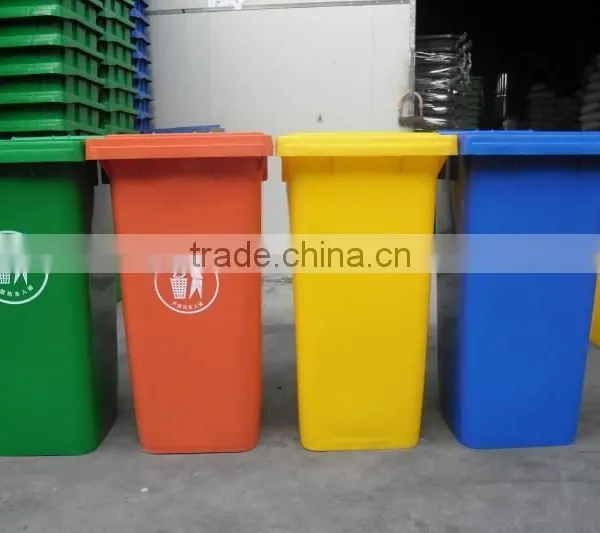 Square Outdoor Garbage Container for Sale Hdpe Plastic Trash Can, Street Recycle Dust Bin With Lid photo-4